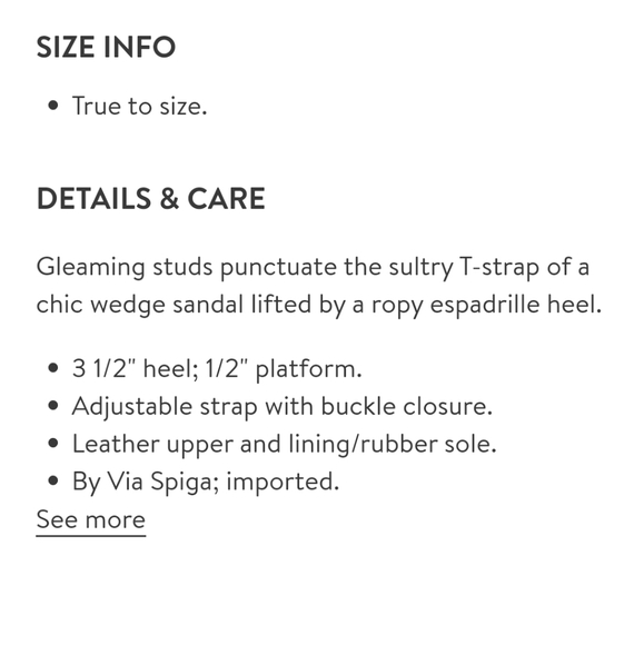 💃💃 2/$90 Via Spiga Leather 'Indya' Wedge Sandals - Picture 7 of 7